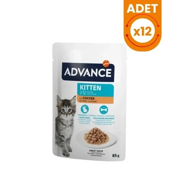 Advance Tavuklu Pouch Konserve Yavru Kedi Maması