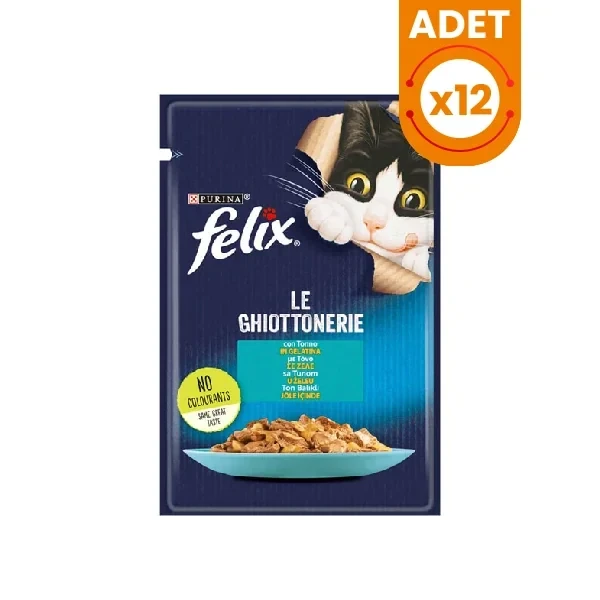 Felix Taze Ton Balıklı Jöleli Pouch Yetişkin Yaş Kedi Maması