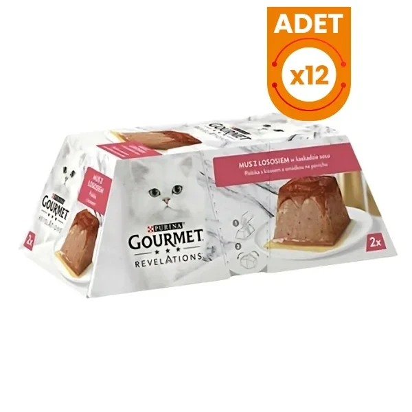 Gourmet Revelations Somon Balıklı Yetişkin Konserve Kedi Maması
