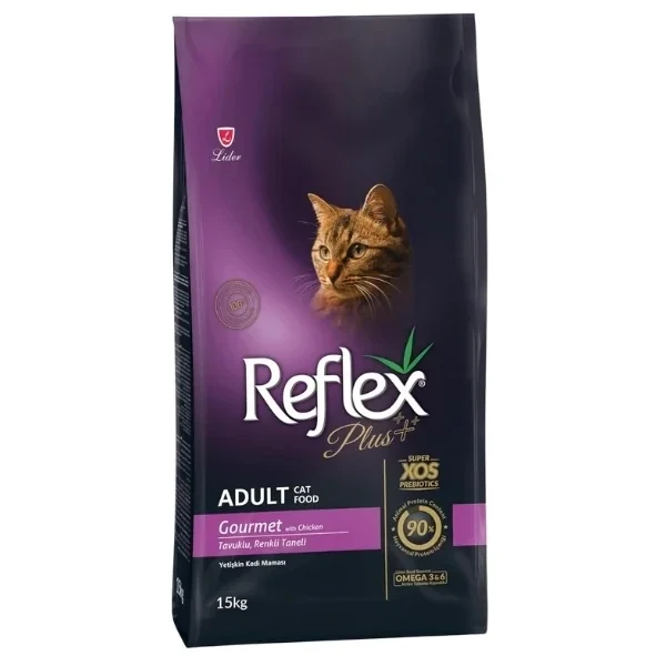 Reflex Plus Gourmet Tavuklu Yetişkin Kedi Maması 15KG