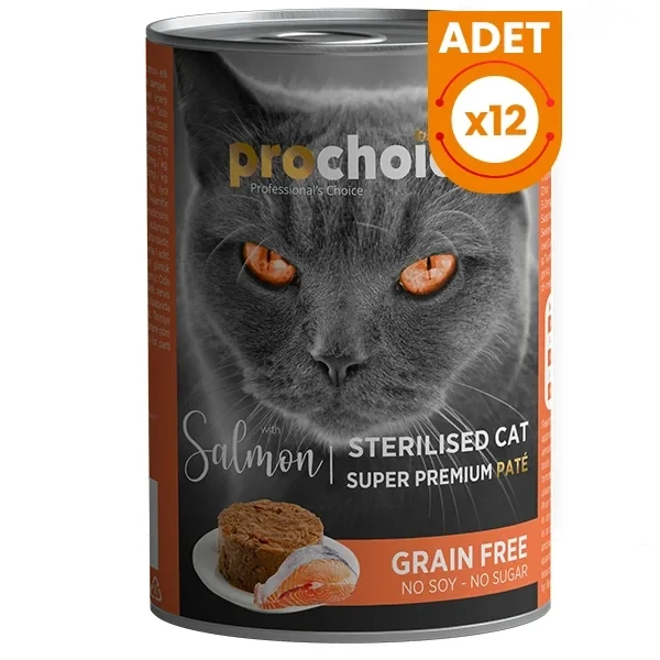Pro Choice Sterilised Somonlu Kısırlaştırılmış Konserve Kedi Maması