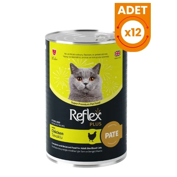 Reflex Plus Pate İçinde Tavuklu Kısırlaştırılmış Konserve Kedi Maması