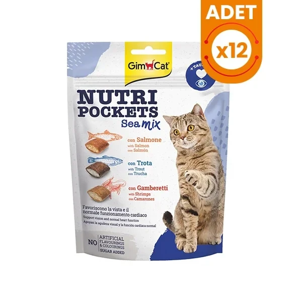 Gimcat Nutri Pockets Sea Mix Kedi Ödül Maması