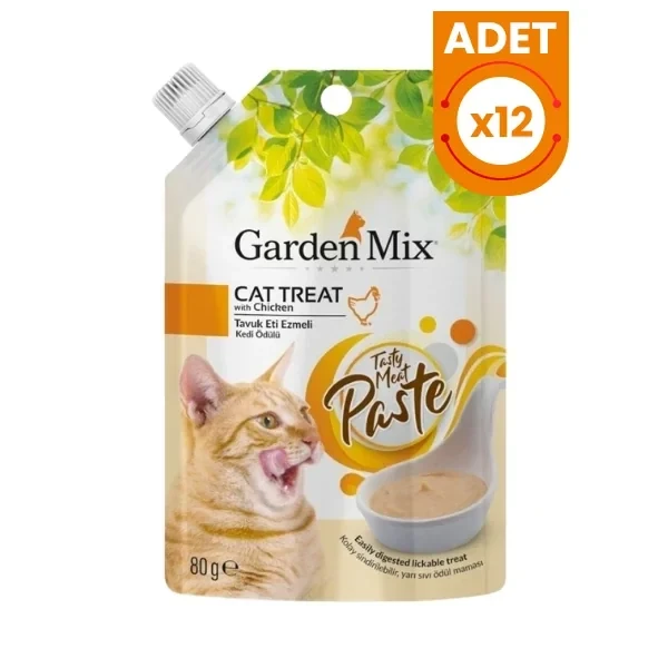 Garden Mix Tavuk Etli Ezme Sıvı Kedi Ödül Maması